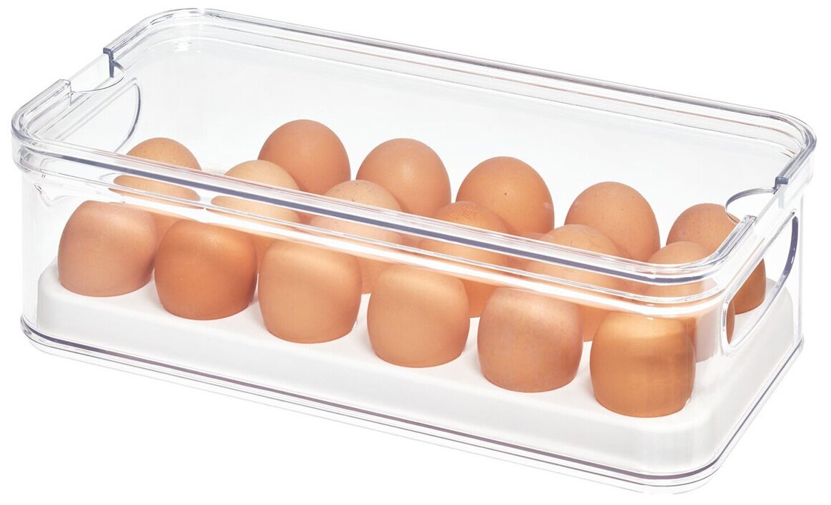 Контейнер для яиц Crisp 16.5х32х10 см пластиковый - фотография № 3