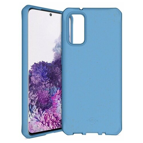 фото Чехол-накладка itskins feronia bio terra для samsung galaxy s20, синий