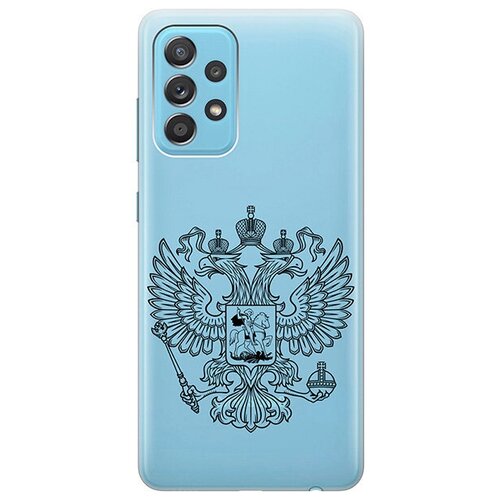фото Ультратонкий силиконовый чехол-накладка clearview 3d для samsung galaxy a52 с принтом "patriotic spirit" gosso