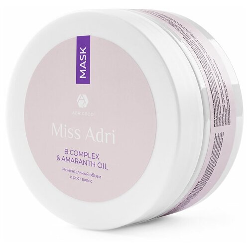 ADRICOCO Маска для объема волос Miss Adri B complex & amaranth oil, 200мл маска для объема волос adricoco miss adri b complex