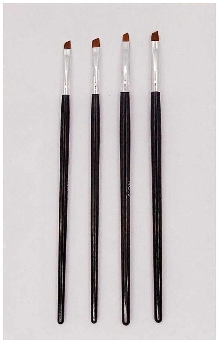 фото Кисти для макияжа ( кисти для бровей 4 шт. )