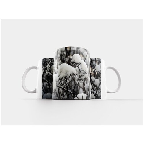 фото Кружка "зима, снег, куст" 320 мл lotsprints