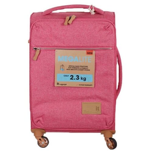 Чемодан BestBags, 35 л, розовый