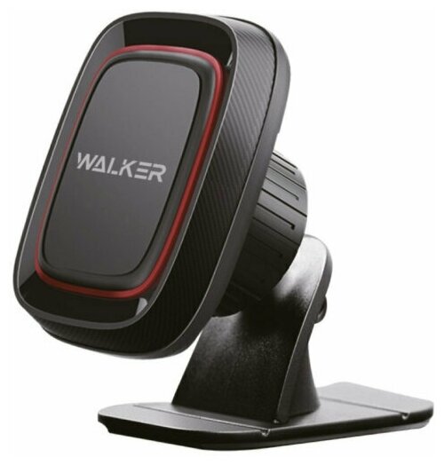 Автомобильный магнитный держатель для телефона на приборную панель WALKER WCX-08 черный / автодержатель в автомобиль авто машину автотовар
