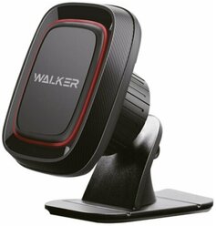 Магнитный держатель для телефона автомобильный WALKER CX-08 на приборную панель, черный / для Apple Iphone