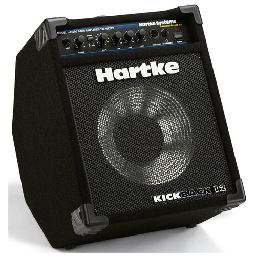 фото Hartke kickback12 басовый комбоусилитель для электрогитары (комбик) 1х12' алюмин. драйвер, 120 ватт, вход activ/passiv, баланснный выход xlr, выход на наушники, 3-полосный зквалайзер, регулировка shape