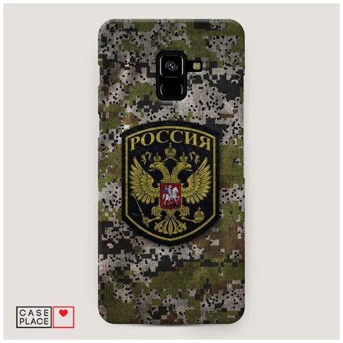 фото Чехол пластиковый samsung galaxy a8 plus 2018 камуфляж 5 case place