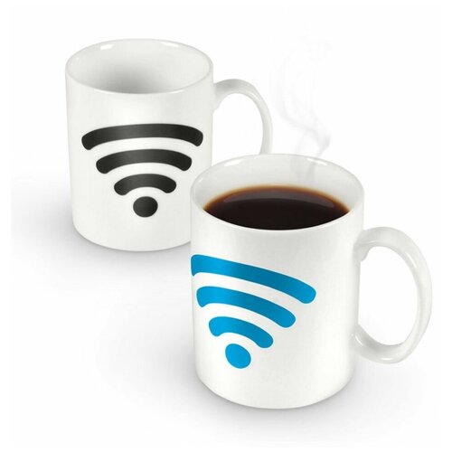Кружка хамелеон Wi Fi (голубой сигнал)
