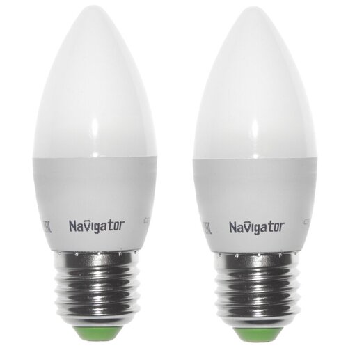 Лампа светодиодная 94 494 NLL-C37-7-230-4K-E27-FR  код. 94494  Navigator (2шт.в упак.)