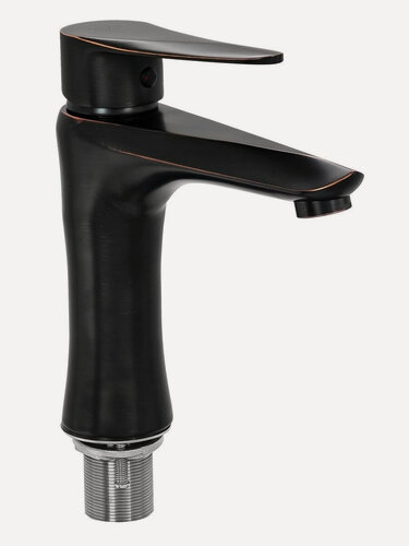 Изображение товара Смеситель для раковины профсан ПСМ-301-5 STEEL тип см-умоцба Черный-бронза