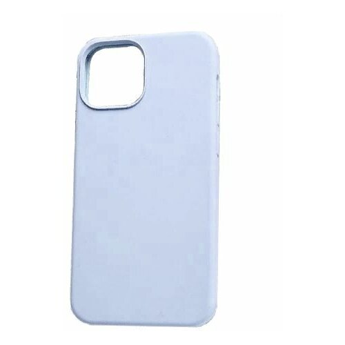 фото Задняя накладка для ip 13 pro max (6.7) soft силикон нежно- голубая fixtor
