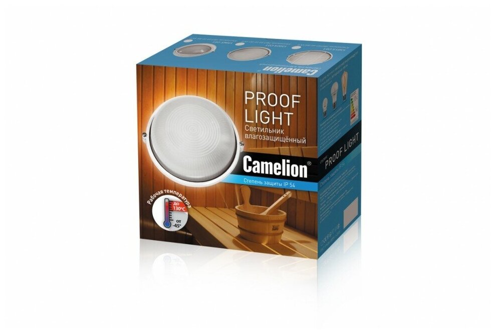 Camelion 1302S C01 до 130 оС (Светильник круг НБП 03-60-001 Ухл1, "Открытый" 230В 60Вт) . - фотография № 2