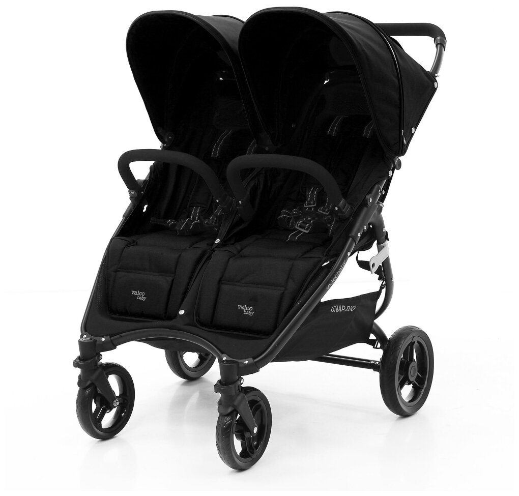 Прогулочная коляска для двойни Valco Baby Snap Duo, Coal Black