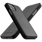 Чехол кожаный iPhone 11 Pro black - изображение