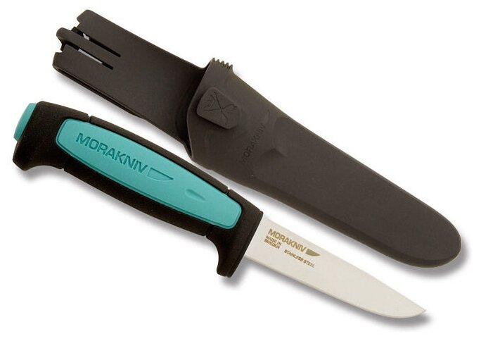 Нож Morakniv Flex (12248) стальной лезв.88мм прямая заточка черный/голубой - фото №9