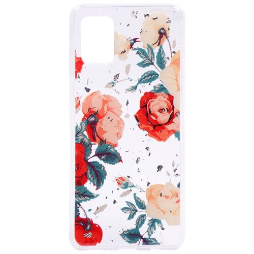 фото Чехол - накладка spring flowers для samsung galaxy a31 красный re:pa