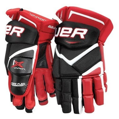 фото Перчатки bauer vapor 1x glove mto jr (размер 10, цвет белый/красный)