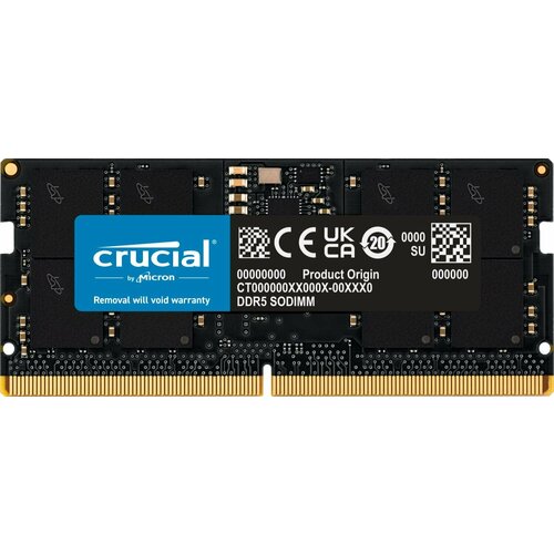 Оперативная память Crucial DDR5 4800MHz SO-DIMM 1x16 ГБ (CT16G48C40S5)