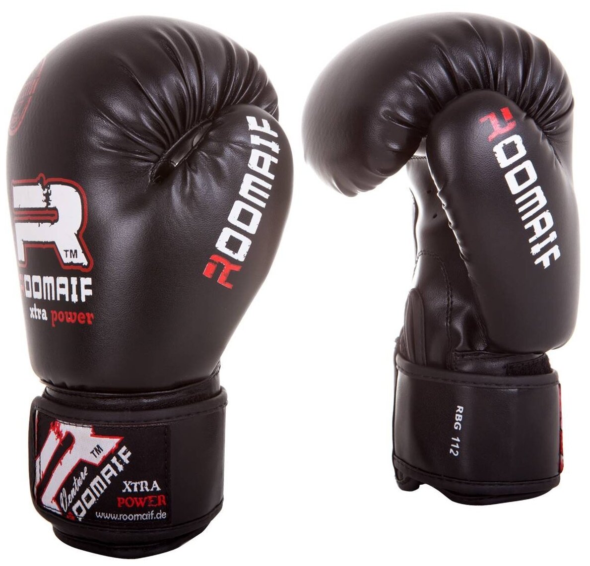 Боксерские перчатки Roomaif RBG-112 Dx черный 12 oz (унций)