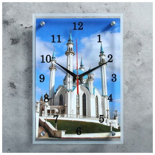 фото Часы настенные, серия: город, "мечеть кул шариф", 25х35 см, микс mikimarket
