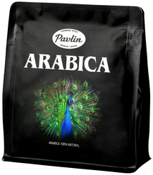 Кофе в зернах Павлин Арабика, свежая обжарка, 1 кг (арабика Бразилия 100%)