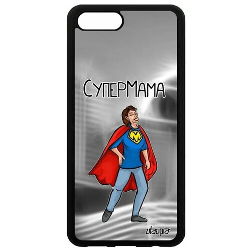 фото Чехол для мобильного honor v10 / view 10, "супермама" семья веселый utaupia