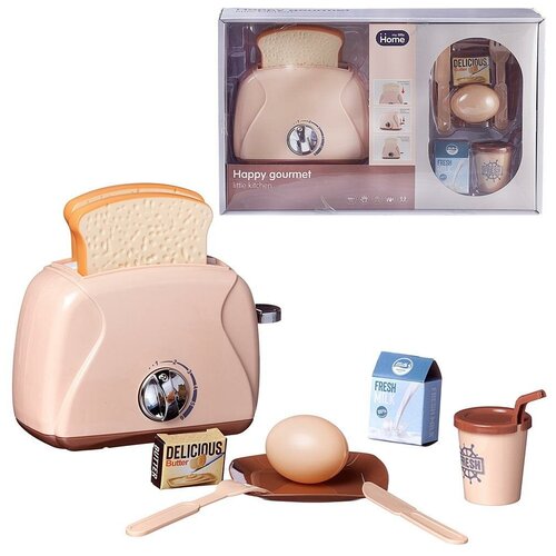 фото Игровой набор junfa тостер серия гурман с аксессуарами для завтрака junfa toys