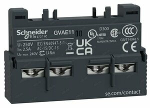 GVAE11 Дополнительный блок контактов но+НЗ GVAE11 Schneider Electric
