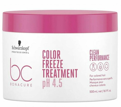 Schwarzkopf Professional Bonacure Clean Performance Color Freeze Treatment - Маска для сохранения цвета волос 500 мл