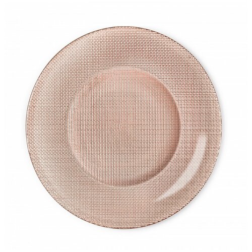 фото Bormioli rocco inca тарелка подстановочная 31 см, розовый/медный (12/432)