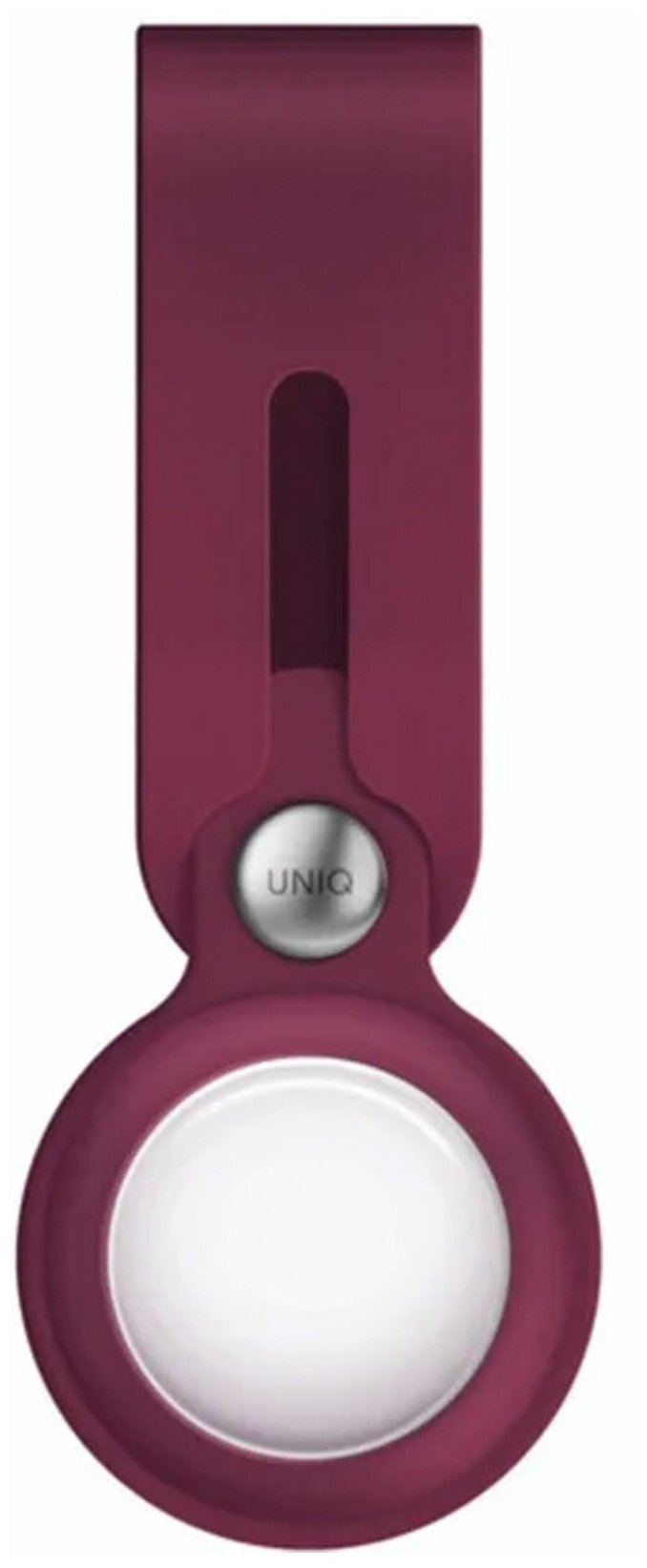 Uniq для Apple AirTag чехол Vencer Silicone Maroon red