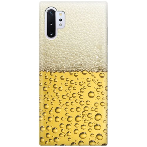 фото Ультратонкий силиконовый чехол-накладка для samsung galaxy note 10+ с принтом "пиво" gosso