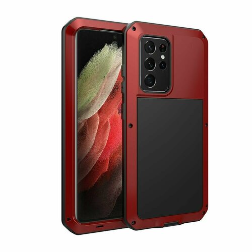 Ударопрочный чехол LunaTik Taktik Extreme для Samsung Galaxy S21 Ultra, цвет Satin Red силиконовый чехол планеты шарики на samsung galaxy s21 ultra