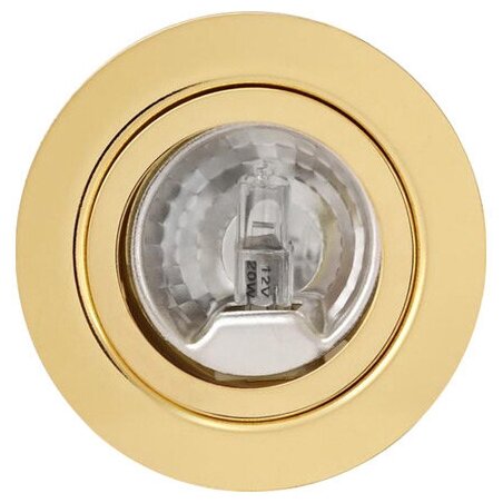 фото Светильник мебельный встраиваемый ft9216 артикул 1 d70 мм 20вт золотой
