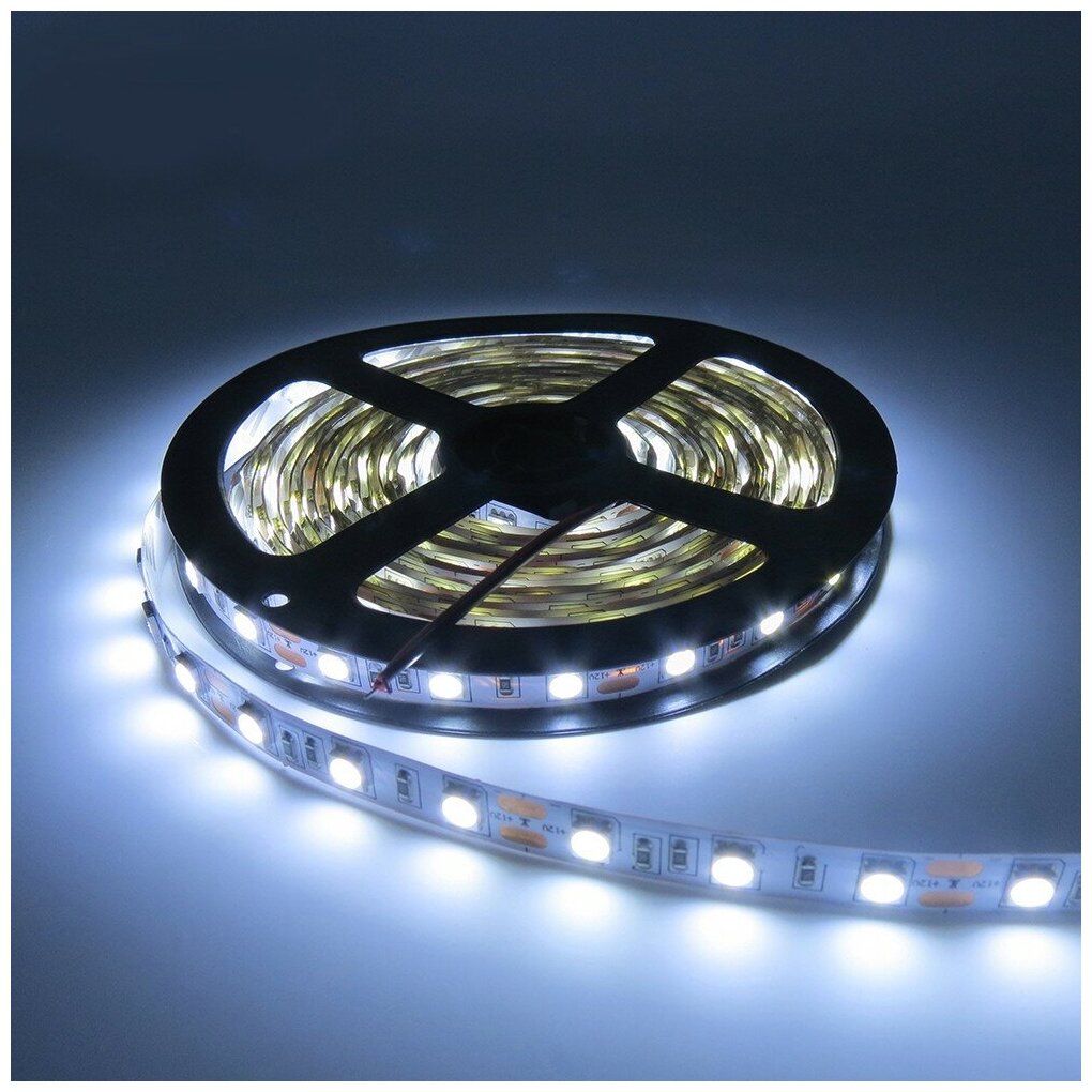 Светодиодная лента SMD5050-60LED-12V Double line standart 5м. - Цвет свечения: Белый 5500-6000K