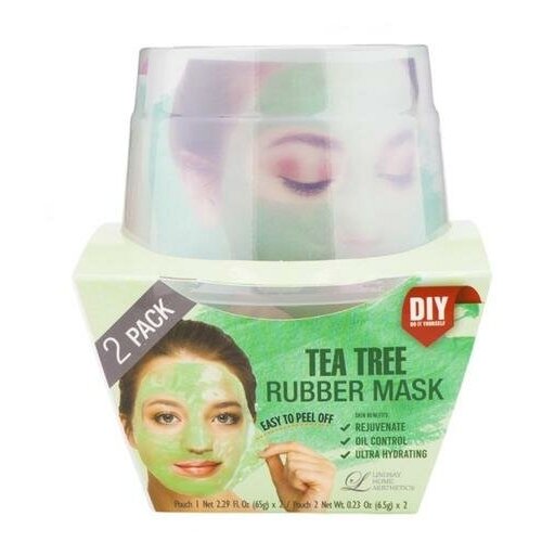 Альгинатная маска Lindsay с маслом чайного дерева: пудра + активатор, Без бренда  - Купить