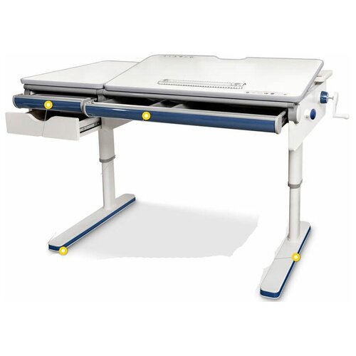 Детский стол Mealux Montreal Multicolour Lite Белый - Синий