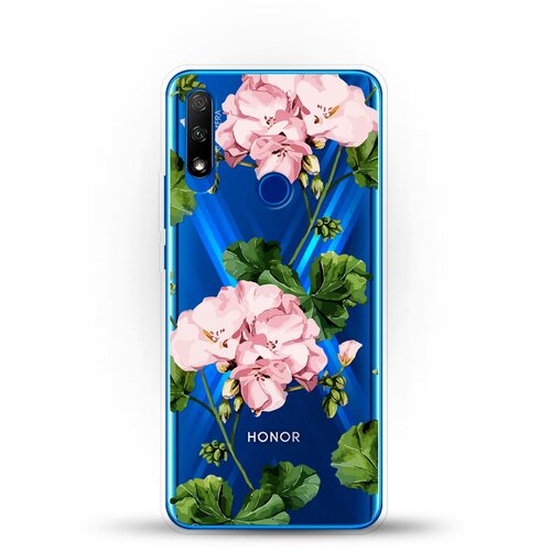 фото Силиконовый чехол розовые цветы на honor 9x andy & paul