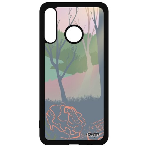 фото Необычный чехол на смартфон // huawei p30 lite // "лесные розы" розы стиль, utaupia, цветной