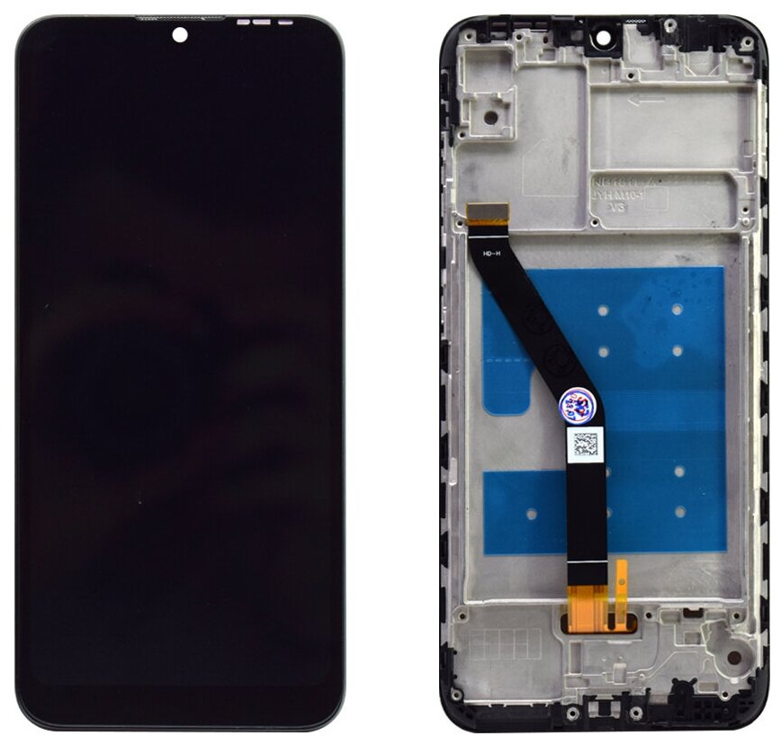 Дисплей для Huawei Honor 8A/8A Pro/8A Prime (JAT-LX1/JAT-LX8) в рамке (черный) Дисплейный модуль с тачскрином