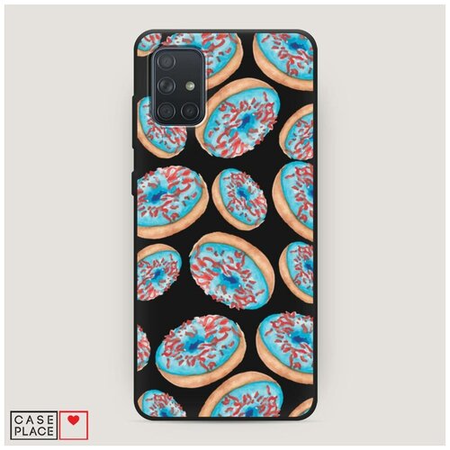 фото Чехол силиконовый матовый samsung galaxy a71 пончики в голубой глазури case place
