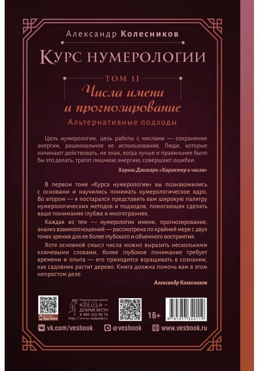 Курс нумерологии. Том 2. Числа имени и прогнозирование. Альтернативные подходы - фото №3