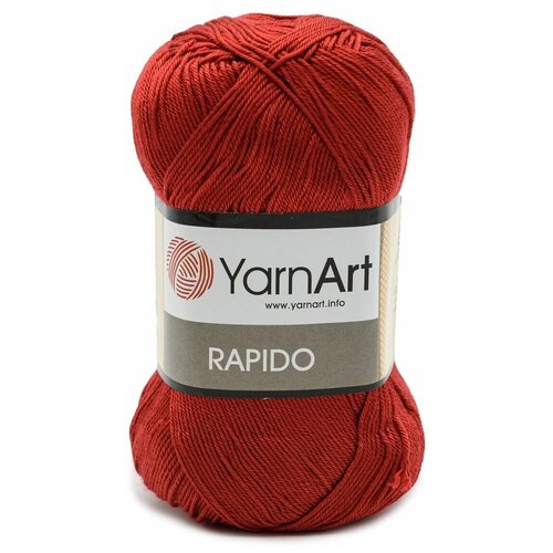 Пряжа YarnArt Rapido, 7732079_701 красный, 100% микрофибра акрил, 100 г, 350 м, упаковка 5 шт
