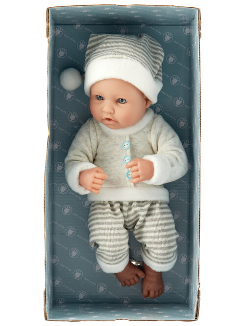 Пупс Junfa toys Pure Baby, 35 см, WJ-B9967 серый