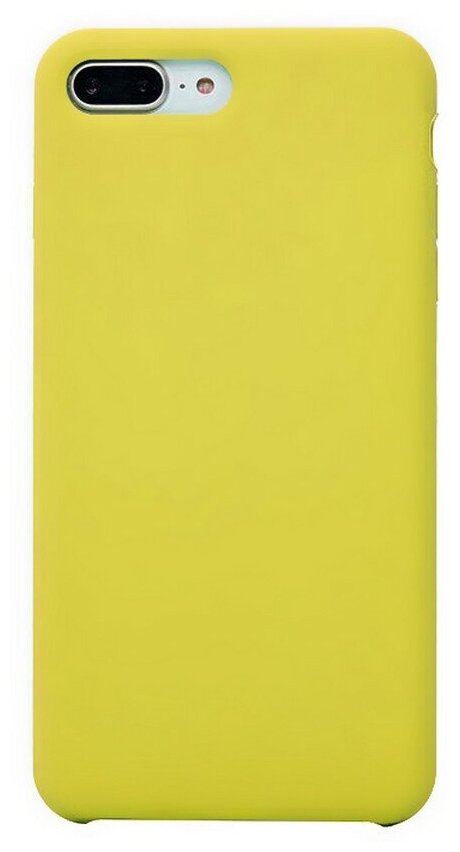 Силиконовая накладка без логотипа (Silicone Case) для Apple iPhone 7+/ iPhone 8+ желтый