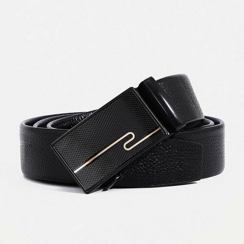 фото Ремень сима-ленд, размер 120, черный сима-лэнд