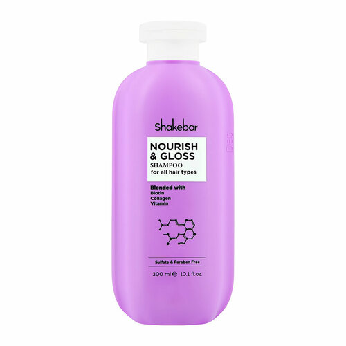Шампунь для волос SHAKEBAR питание и блеск 300 мл 370₽