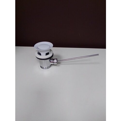 Клапан донный с переливом DANIEL A900 белый глянцевый