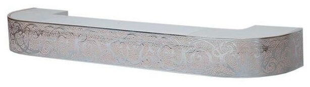 Декоративная планка Вензель, длина 400 см, ширина 7 см, цвет серебро/светло-розовый Магеллан 73768 . - фотография № 2