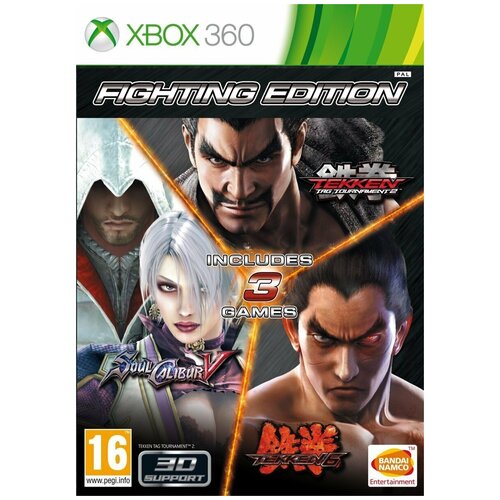 игра ps3 tekken tag tournament 2 Xbox 360 Fighting Edition 3in1 (Tekken 6, Soul Calibur 5, Tekken Tag Tournament 2)